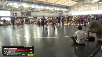 120+130 Quarterfinal - Araiah Cormier, Rayne Wrestling Club vs Ava Johnson, Rossview Hawks Wrestling Club