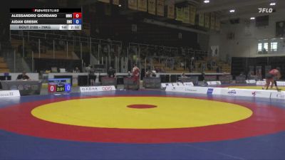 79kg Cons. Semi - Alessandro Giordano, Montreal Wrestling Club vs Aidan Gresik, Edmonton Wrestling Club