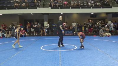 53 lbs Quarters - Lightning Whiterabbit, Coon Rapids Mat Bandits Wrestling Club vs Nelson Zwanziger, Immortal Athletics WC