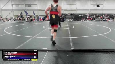 150 lbs Quarters & 1st Wb (16 Team) - Daniel Heiser, Wisconsin vs Omar Faris, Florida