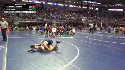 1A-132 lbs Champ. Round 2 - Carter Gadberry, Lisbon vs Sam Egan, Sumner-Fredericksburg
