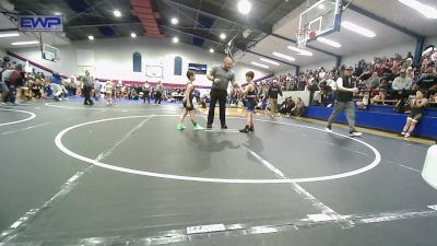 75 lbs Quarterfinal - Hunter Wallace, R.A.W. vs Harlow Williams, Vinita Kids Wrestling