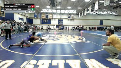 120 lbs Semifinal - Austin Hayes, Team Takedown vs Joshua Jisup Shin, Show-Me Academy