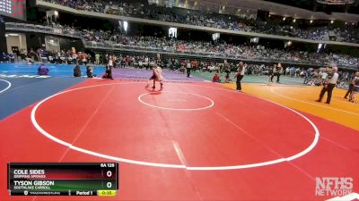 6A 126 lbs Cons. Round 1 - Cole Sides, Dripping Springs vs Tyson Gibson, Southlake Carroll