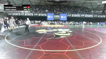 Boys 3A 175 lbs Champ. Round 1 - Quincy Pauley, Lincoln (Tacoma) vs Dallas Phipps, Capital