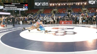 132 lbs Champ. Rd Of 16 - Adam Glauser, Illinois vs Miklo Hernandez, Minnesota