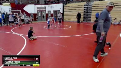 55-57 lbs Round 1 - Maximus Meeks, Franklin Central WC vs Mckyla Fink, Red Hawk WA