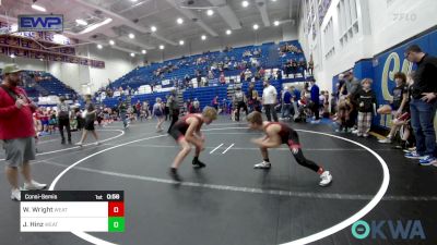 90 lbs Consolation - Waylon Wright, Weatherford Youth Wrestling vs Joe Hinz, Weatherford Youth Wrestling