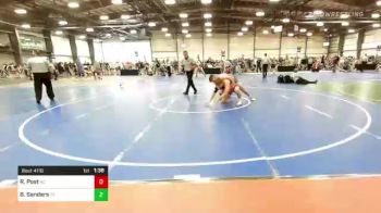 160 lbs Round Of 128 - Richard Post, NC vs Benjamin Sanders, TX