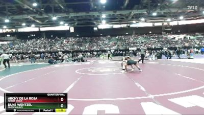 120 lbs Quarterfinal - Archy De La Rosa, Forest Grove vs Duke Wentzel, Crook County