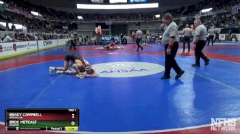 7A 145 lbs Semifinal - Brady Campbell, Opelika Hs vs Broc Metcalf, Hoover