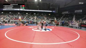 3A-190 lbs Quarterfinal - Taevyn Gruell, Lovell vs Cale Dauwen, Pinedale
