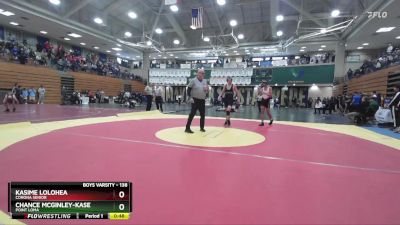 138 lbs Champ. Round 1 - Kasime Lolohea, Corona Senior vs Chance McGinley-Kase, Point Loma