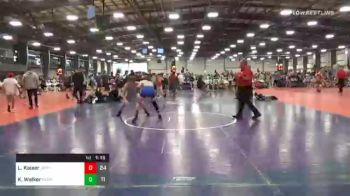 127 lbs Prelims - Luke Kaiser, Junior Terps Xtreme vs Kaden Walker, Revival Gray