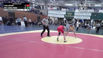 120 lbs Cons. Round 2 - Eric Lomeli Perez, Lakeside vs Cash Draper, Great Oak