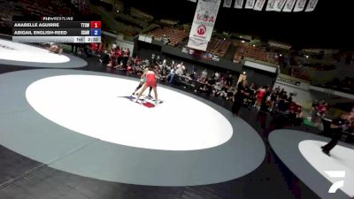 145 lbs Anabelle Aguirre, TCWA - Tri-Counties Wrestling Association vs Abigail English-Reed, SAWA - Sacramento Area Wrestling Association