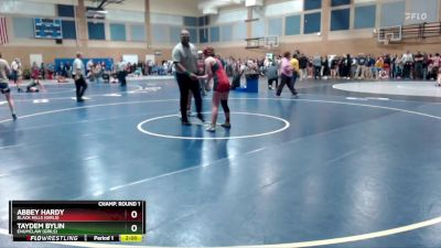 140lbs Champ. Round 1 - Abbey Hardy, Black Hills (Girls) vs Taydem Bylin, Enumclaw (Girls)