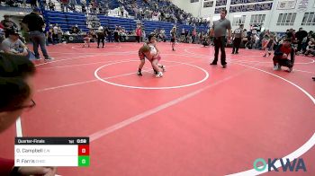 75 lbs Quarterfinal - Olivia Campbell, Elgin Wrestling vs Phoebe Farris, Choctaw Ironman Youth Wrestling