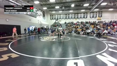 125 lbs 1st Place Match - Rylie Heibult, Campbell County vs Malorey Lawrence, Glenrock