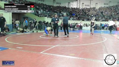 120 lbs Round Of 32 - Carter Perry, Carl Albert vs Weston Lomboy, Stillwater Wrestling