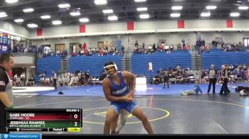 220 lbs Round 3 (4 Team) - Gabe Moore, Cleveland vs Jeremiah Rhames, Battle Ground Academy