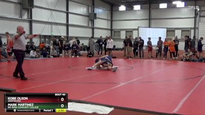 149 lbs Quarterfinal - Mark Martinez, Big Bend Community College vs Kobe Olson, Unattached