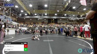 52-55 lbs Rr Rnd 3 - Harper Harris, Shelton Wrestling Academy vs Emersyn Edge, Piedmont