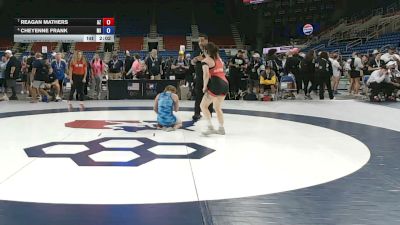 120 lbs Cons. Semis - Reagan Mathers, Arizona vs Cheyenne Frank, Michigan