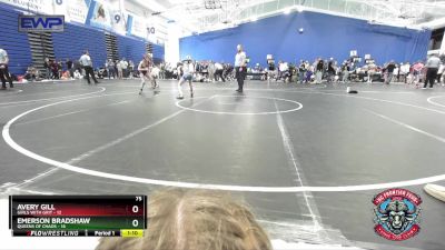 75 lbs Round 3 (4 Team) - Avery Gill, Girls With Grit vs Emerson Bradshaw, Queens Of Chaos