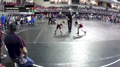 49-51 lbs Quarterfinal - Chazlee Dailey, Ainsworth vs Taytum Mason, Weeping Water Wrestling Club - Girls