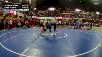 G - 235 lbs Champ. Round 1 - Elizabeth Henkins, Missoula Big Sky / Loyola Sacred Heart Girls vs Abbie Cochran, Great Falls Central Girls