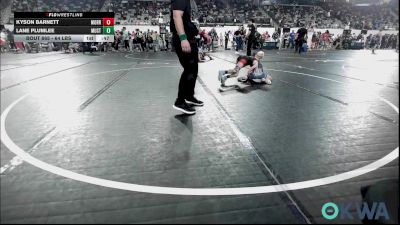 64 lbs Consi Of 4 - Kyson Barnett, Morris Eagle Wrestling Club vs Lane Plumlee, Mustang Bronco Wrestling Club
