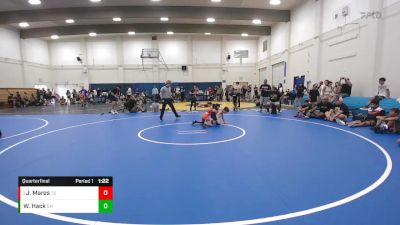 65-70 lbs Quarterfinal - Jiana Mares, Team Selma vs Wyatt Hack, Gilroy Hawks