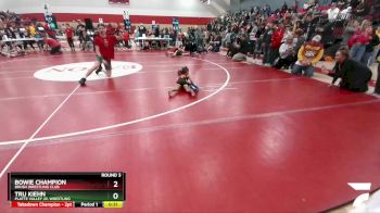 30-34 lbs Round 3 - Bowie Champion, Brush Wrestling Club vs Tru Kiehn, Platte Valley Jr. Wrestling