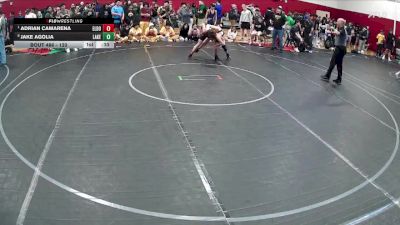 120 lbs Cons. Round 4 - Adrian Camarena, Eldorado vs Jake Agolia, Lakeside