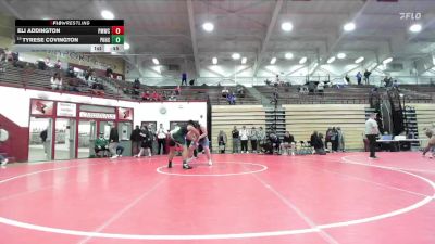 285 lbs Cons. Round 5 - Tyrese Covington, Pendleton Heights High School vs Eli Addington, Perry Meridian Wrestling Club