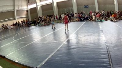 75-81 lbs Champ. Round 2 - Hayden Robinson, Wyoming vs Abigail Mahoney, Washington