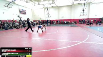 120 lbs Cons. Round 1 - Crystal Rosales, ML King vs Jaqueline Orozco, Buena Park