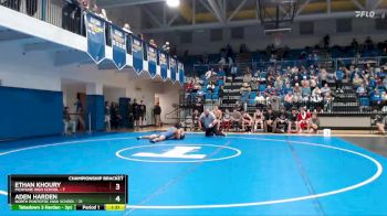 175 lbs Quarterfinals (8 Team) - Ethan Khoury, Picayune High School vs Aden Harden, North Pontotoc High School