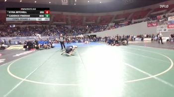 6A/5A Girls 130 Cons. Round 3 - Kyra Mitchell, Hood RIver Valley Girls vs Cadence Fineran, McNary Girls