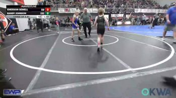 85 lbs Consi Of 8 #1 - Emerson Sewell, Raw Wrestling Club vs Bandy Johnson, Checotah Matcats