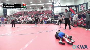 45 lbs Semifinal - Jhalil Gray-Hall, Team Of Hard Knox vs Elliott Liogghio, Jaguar Wrestling Club