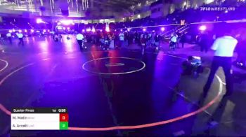 90 lbs Quarterfinal - Malakii Matin, Bear Cave vs Aiden Arnett, Lincoln Way WC