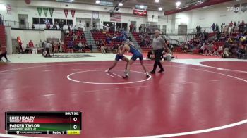 150 lbs 5th Place Match - Luke Healey, Wahlert, Dubuque vs Parker Taylor, Davenport North JV