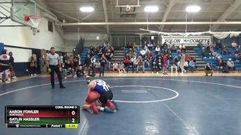 120 lbs Cons. Round 3 - Gatlin Hassler, Midview vs Aaron Fowler, Northwest