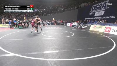 6A Boys 175 lbs Quarterfinal - Andres Hernandez, Sherwood Boys vs Shane Stoffer, Tualatin Boys