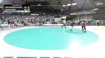 Girls 4A 190 lbs Cons. Round 3 - Nicole Cooke, Pasco (Girls) vs Nadha Vemmerath-Kulangara, Cascade (Everett) (Girls)