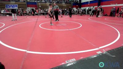 90 lbs Consi Of 8 #2 - Cash Barbosa, Cowboy Wrestling Club vs Rhyder Sutherland, Pawhuska Elks Takedown