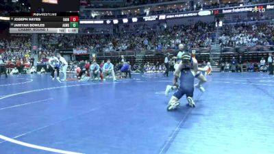 1A-138 lbs Champ. Round 1 - Joseph Hayes, East Union vs Jariyah Bowles, AGWSR