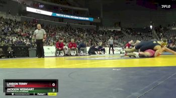 215 lbs Quarterfinal - Landon Terry, Tell City vs Jackson Weingart, Indianapolis Cathedral